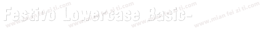 Festivo Lowercase Basic字体转换